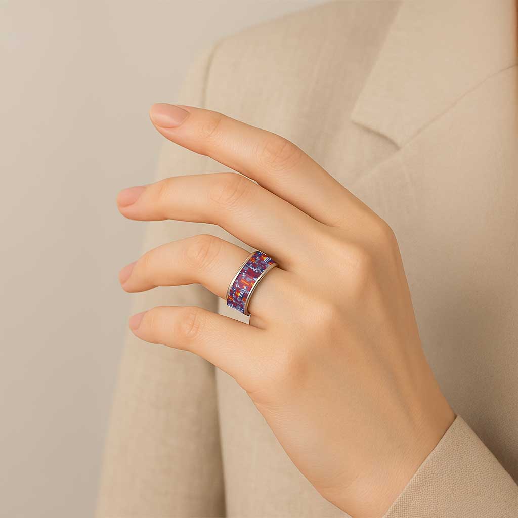 Kiribati Tekeraoi n te Kiritimati Classic Ring Pacific Patchwork Xmas Vibes - Polynesian Pride