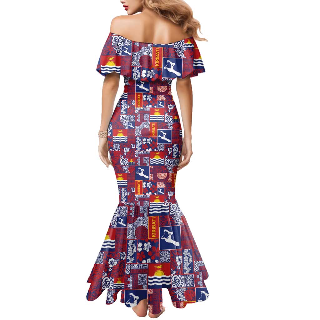 Kiribati Tekeraoi n te Kiritimati Family Matching Mermaid Dress and Hawaiian Shirt Pacific Patchwork Xmas Vibes LT9 - Polynesian Pride