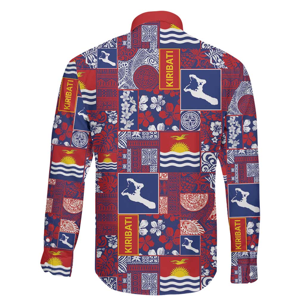 Kiribati Tekeraoi n te Kiritimati Family Matching Off Shoulder Short Dress and Hawaiian Shirt Pacific Patchwork Xmas Vibes LT9 - Polynesian Pride