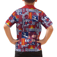 Kiribati Tekeraoi n te Kiritimati Family Matching Puletasi and Hawaiian Shirt Pacific Patchwork Xmas Vibes LT9 - Polynesian Pride