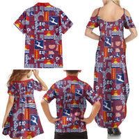 Kiribati Tekeraoi n te Kiritimati Family Matching Summer Maxi Dress and Hawaiian Shirt Pacific Patchwork Xmas Vibes LT9 - Polynesian Pride