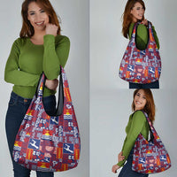Kiribati Tekeraoi n te Kiritimati Grocery Bag Pacific Patchwork Xmas Vibes LT9 - Polynesian Pride
