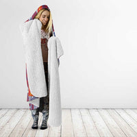 Kiribati Tekeraoi n te Kiritimati Hooded Blanket Pacific Patchwork Xmas Vibes - Polynesian Pride