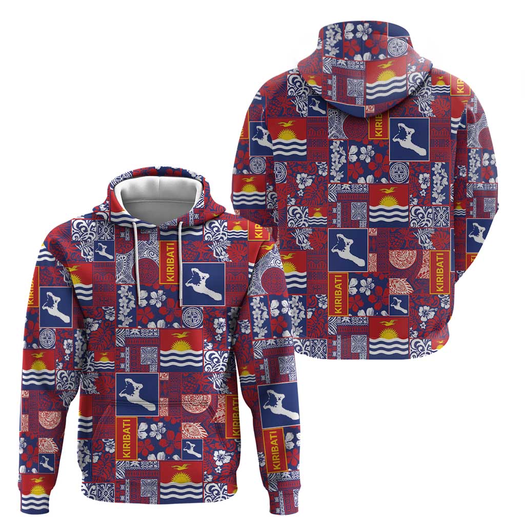 Kiribati Tekeraoi n te Kiritimati Hoodie Pacific Patchwork Xmas Vibes LT9 - Polynesian Pride