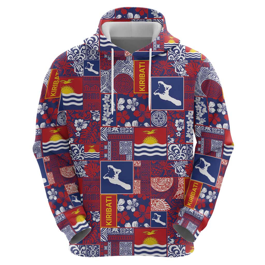 Kiribati Tekeraoi n te Kiritimati Hoodie Pacific Patchwork Xmas Vibes LT9 - Polynesian Pride
