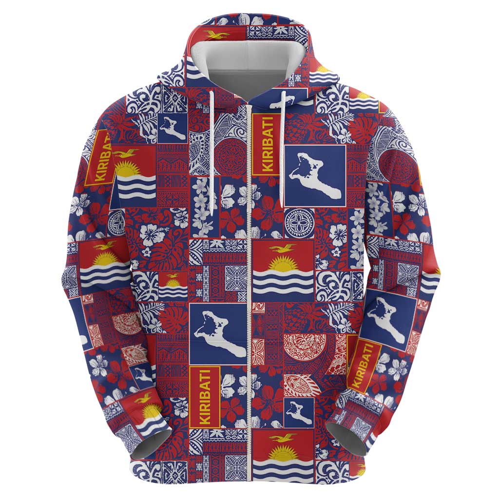 Kiribati Tekeraoi n te Kiritimati Hoodie Pacific Patchwork Xmas Vibes LT9 - Polynesian Pride