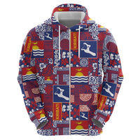 Kiribati Tekeraoi n te Kiritimati Hoodie Pacific Patchwork Xmas Vibes LT9 - Polynesian Pride