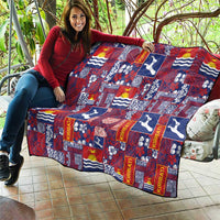 Kiribati Tekeraoi n te Kiritimati Quilt Pacific Patchwork Xmas Vibes - Polynesian Pride