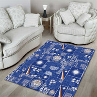 Marshall Islands Merry Christmas Area Rug Pacific Patchwork Xmas Vibes - Polynesian Pride