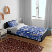 Marshall Islands Merry Christmas Bedding Set Pacific Patchwork Xmas Vibes - Polynesian Pride