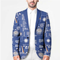 Marshall Islands Merry Christmas Blazer Pacific Patchwork Xmas Vibes - Polynesian Pride
