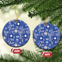 Marshall Islands Merry Christmas Ceramic Ornament Pacific Patchwork Xmas Vibes - Polynesian Pride