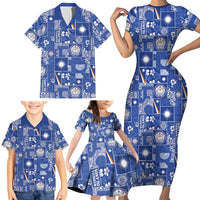 Marshall Islands Merry Christmas Family Matching Short Sleeve Bodycon Dress and Hawaiian Shirt Pacific Patchwork Xmas Vibes LT9 - Polynesian Pride