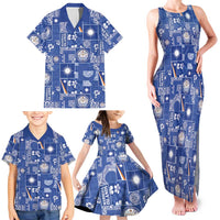Marshall Islands Merry Christmas Family Matching Tank Maxi Dress and Hawaiian Shirt Pacific Patchwork Xmas Vibes LT9 - Polynesian Pride