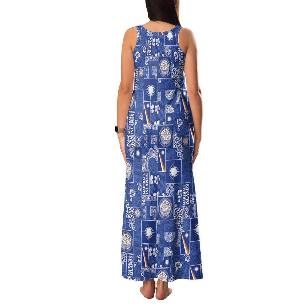 Marshall Islands Merry Christmas Family Matching Tank Maxi Dress and Hawaiian Shirt Pacific Patchwork Xmas Vibes LT9 - Polynesian Pride