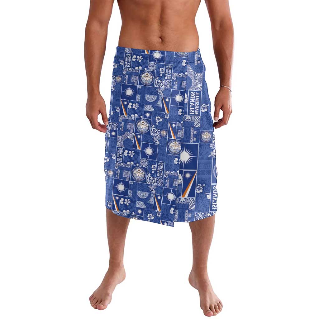 Marshall Islands Merry Christmas Lavalava Pacific Patchwork Xmas Vibes - Polynesian Pride