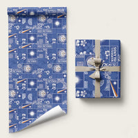 Marshall Islands Merry Christmas Wrapping Paper Pacific Patchwork Xmas Vibes - Polynesian Pride