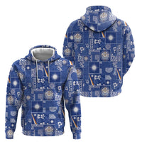 Marshall Islands Merry Christmas Zip Hoodie Pacific Patchwork Xmas Vibes - Polynesian Pride