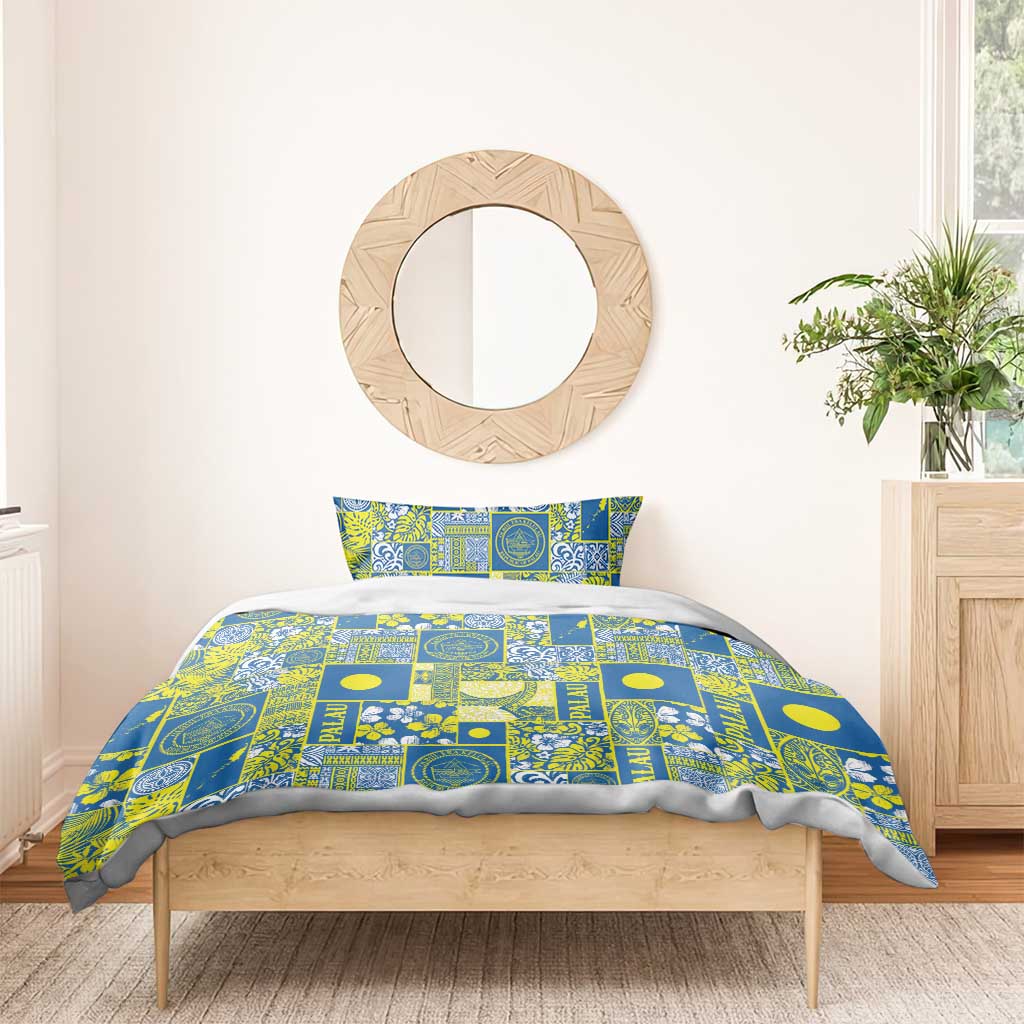 Palau Ungil Kurismas Bedding Set Pacific Patchwork Xmas Vibes - Polynesian Pride