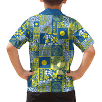 Palau Ungil Kurismas Family Matching Mermaid Dress and Hawaiian Shirt Pacific Patchwork Xmas Vibes LT9 - Polynesian Pride