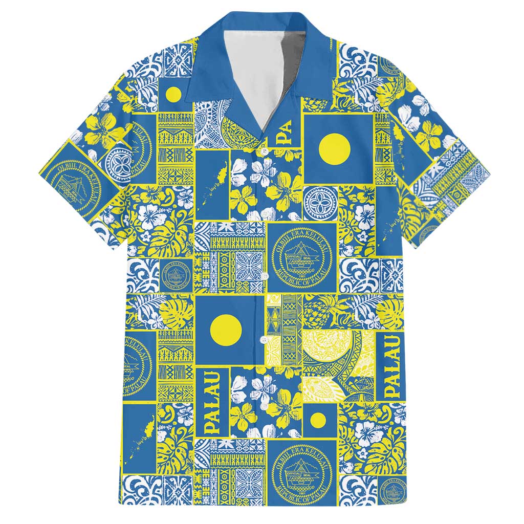 Palau Ungil Kurismas Hawaiian Shirt Pacific Patchwork Xmas Vibes - Polynesian Pride
