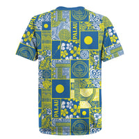 Palau Ungil Kurismas Rugby Jersey Pacific Patchwork Xmas Vibes - Polynesian Pride