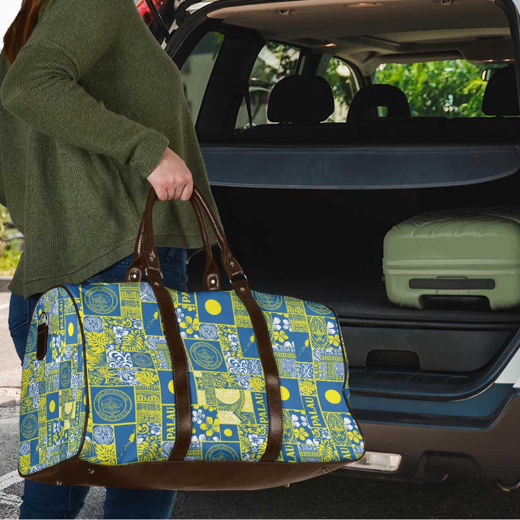 Palau Ungil Kurismas Travel Bag Pacific Patchwork Xmas Vibes - Polynesian Pride