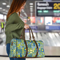 Palau Ungil Kurismas Travel Bag Pacific Patchwork Xmas Vibes - Polynesian Pride