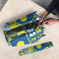 Palau Ungil Kurismas Umbrella Pacific Patchwork Xmas Vibes - Polynesian Pride