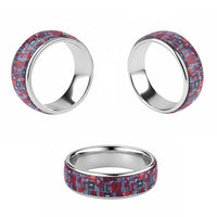 Red Samoa Manuia Le Kerisimasi Classic Ring Pacific Patchwork Xmas Vibes - Polynesian Pride