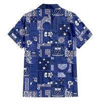Blue Samoa Manuia Le Kerisimasi Hawaiian Shirt Pacific Patchwork Xmas Vibes LT9 - Polynesian Pride