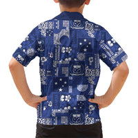 Blue Samoa Manuia Le Kerisimasi Hawaiian Shirt Pacific Patchwork Xmas Vibes LT9 - Polynesian Pride