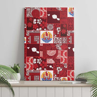 Tahiti Oaoa I Teie Noera Canvas Wall Art Pacific Patchwork Xmas Vibes LT9 - Polynesian Pride