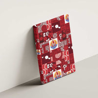 Tahiti Oaoa I Teie Noera Canvas Wall Art Pacific Patchwork Xmas Vibes LT9 - Polynesian Pride