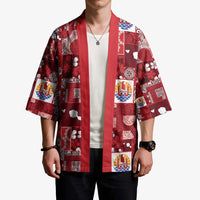 Tahiti Oaoa I Teie Noera Kimono Pacific Patchwork Xmas Vibes LT9 - Polynesian Pride