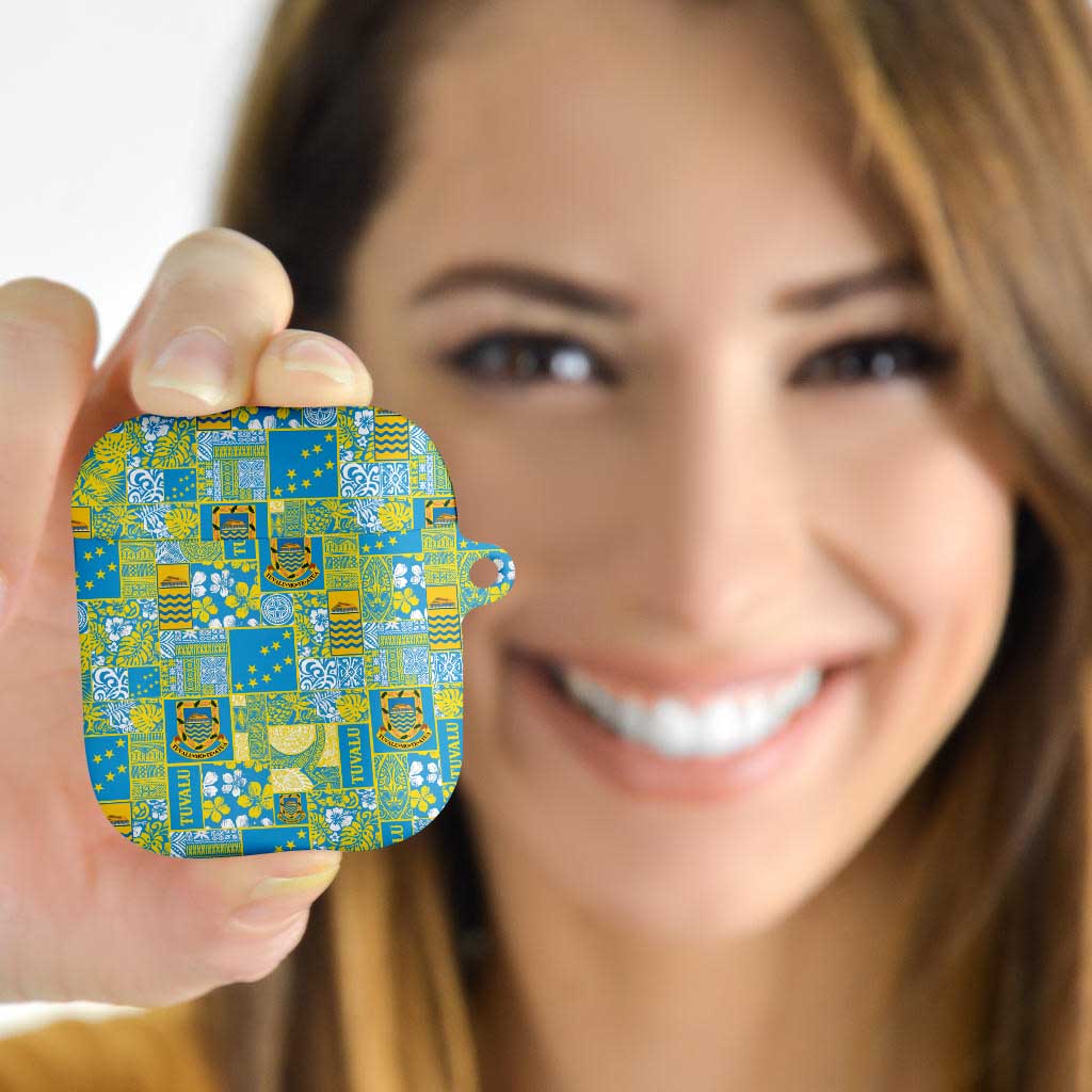 Tuvalu Manuia te Kilisimasi AirPods Case Pacific Patchwork Xmas Vibes LT9 - Polynesian Pride
