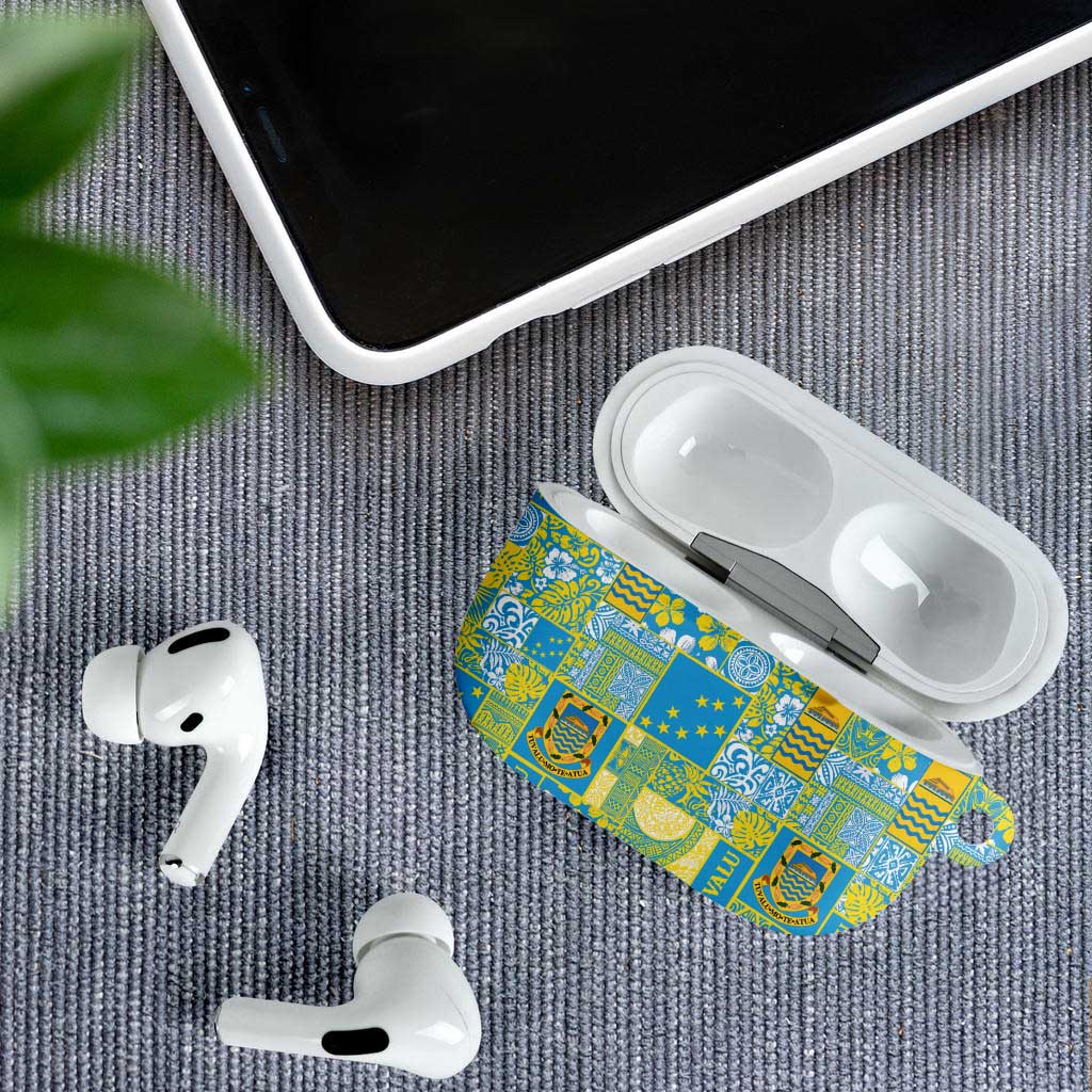 Tuvalu Manuia te Kilisimasi AirPods Case Pacific Patchwork Xmas Vibes LT9 - Polynesian Pride