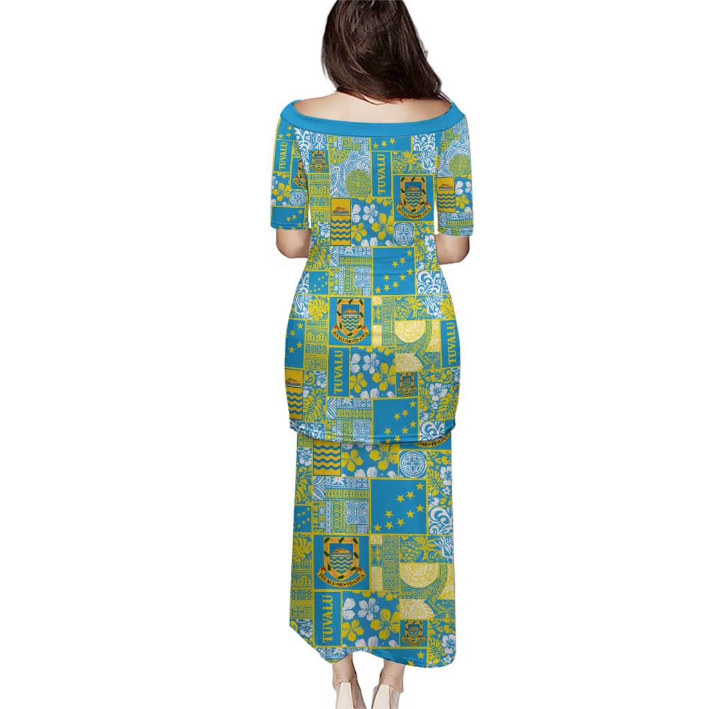 Tuvalu Manuia te Kilisimasi Family Matching Puletasi and Hawaiian Shirt Pacific Patchwork Xmas Vibes LT9 - Polynesian Pride
