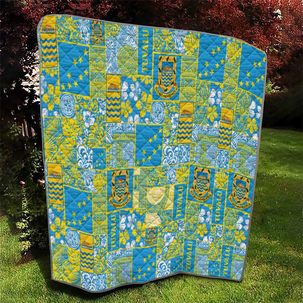 Tuvalu Manuia te Kilisimasi Quilt Pacific Patchwork Xmas Vibes - Polynesian Pride