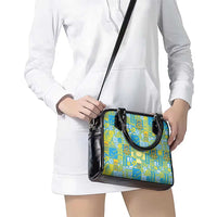 Tuvalu Manuia te Kilisimasi Shoulder Handbag Pacific Patchwork Xmas Vibes - Polynesian Pride