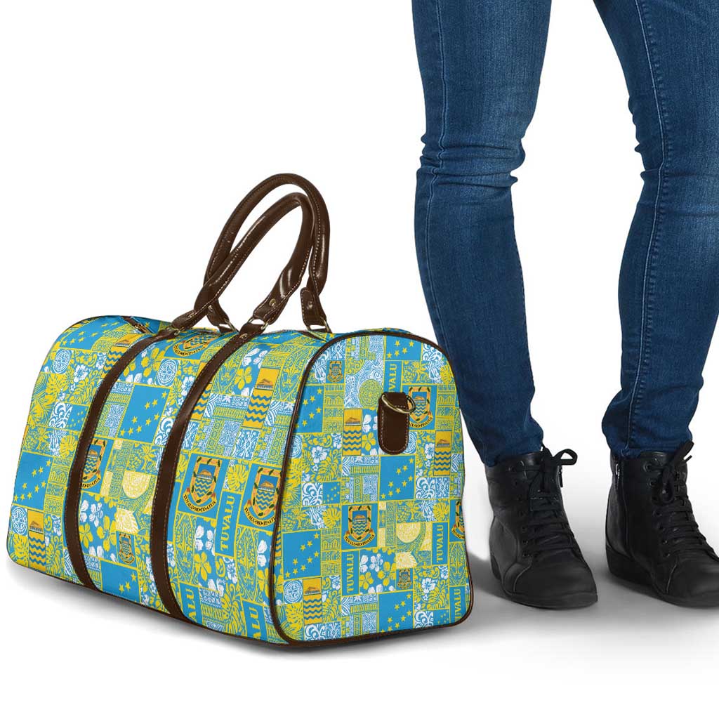 Tuvalu Manuia te Kilisimasi Travel Bag Pacific Patchwork Xmas Vibes - Polynesian Pride