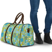 Tuvalu Manuia te Kilisimasi Travel Bag Pacific Patchwork Xmas Vibes - Polynesian Pride