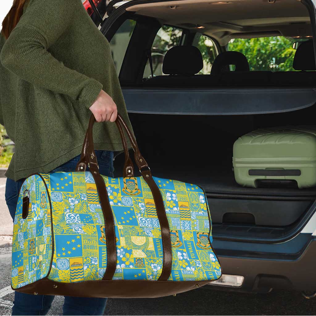Tuvalu Manuia te Kilisimasi Travel Bag Pacific Patchwork Xmas Vibes - Polynesian Pride