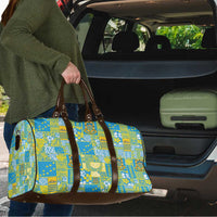 Tuvalu Manuia te Kilisimasi Travel Bag Pacific Patchwork Xmas Vibes - Polynesian Pride