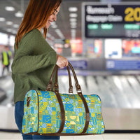 Tuvalu Manuia te Kilisimasi Travel Bag Pacific Patchwork Xmas Vibes - Polynesian Pride