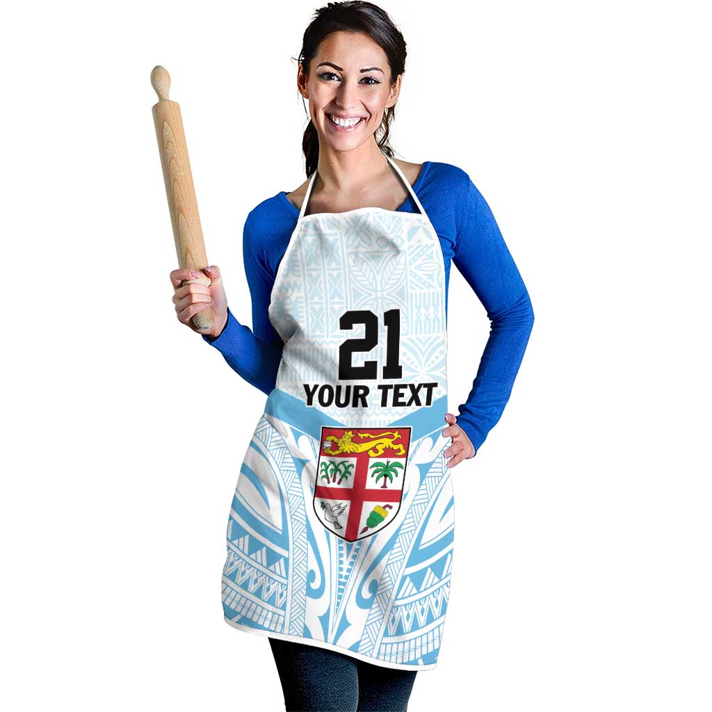 Fiji Football Custom Apron Bula Boys Go Champions - Polynesian Pride