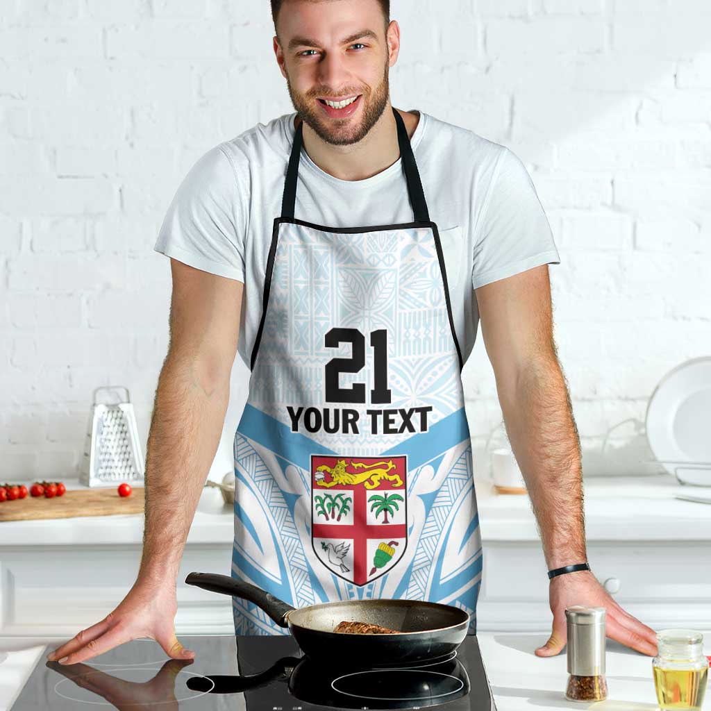 Fiji Football Custom Apron Bula Boys Go Champions - Polynesian Pride