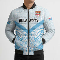 Fiji Football Custom Bomber Puffer Jacket Bula Boys Go Champions - Polynesian Pride