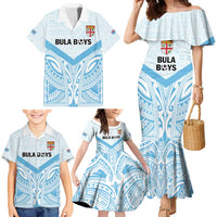 Fiji Football Custom Family Matching Mermaid Dress and Hawaiian Shirt Bula Boys Go Champions LT9 - Polynesian Pride