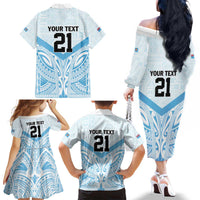 Fiji Football Custom Family Matching Off The Shoulder Long Sleeve Dress and Hawaiian Shirt Bula Boys Go Champions LT9 - Polynesian Pride